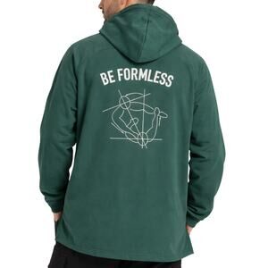 DOE Be Formless Jungle Green White Embroidered Hooded Jacket size XL Streetwear